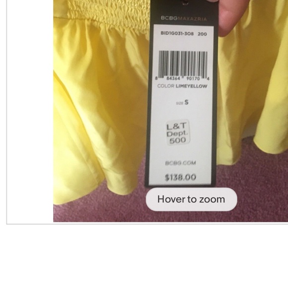 BCBG MaxAzria Emerald Green Ruffled Silk Halter Top, Size: L - Picture 6 of 6